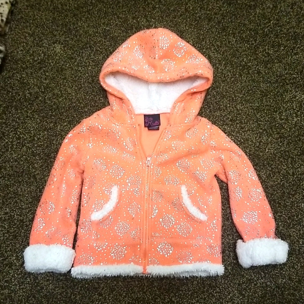Sparkly fleece zip up